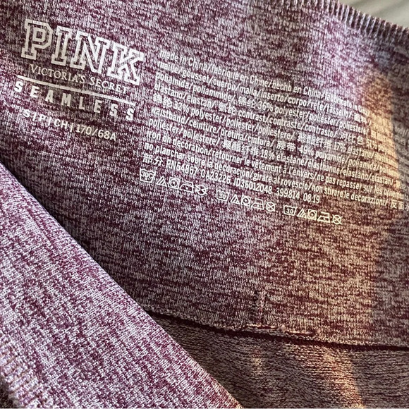 Victoria Secret PINK Seamless Leggings Small Purple - Picture 6 of 6